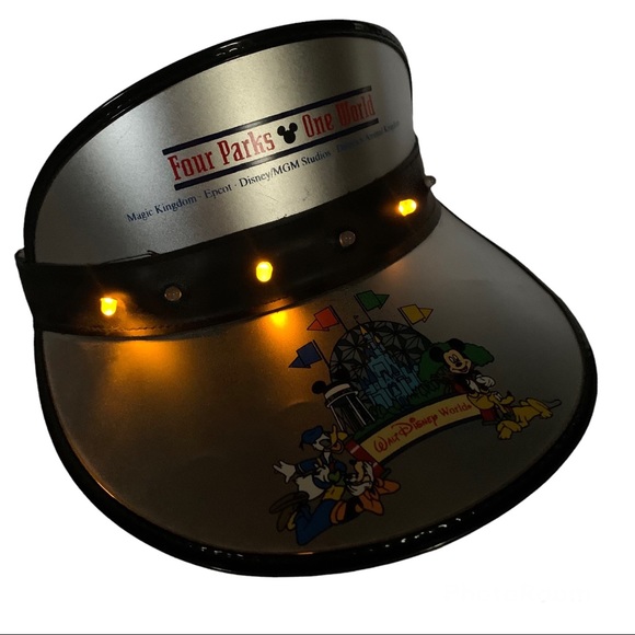 Disney Accessories - Vintage light up Walt Disney World sun visor